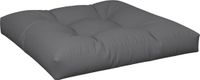 vidaXL Palletkussen - 80x80x12 cm - Stof - Antracietkleurig