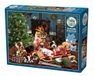 Cobble Hill Puzzel 500 pièces : Chiots de Noël