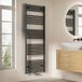 EMKE Badkamerradiator 160 x 60 cm, handdoekradiator centrale aansluiting antraciet 761W