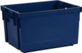 EDA Opbergbox/opbergkrat 20 L - Donkerblauw - Kunststof - 39 x 29 x 23 cm