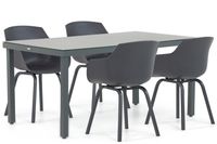 Lifestyle Garden Furniture Lifestyle Salina/Porto 160 cm dining tuinset 5-delig