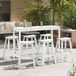 Maison Exclusive - Salon de jardin, 6 pièces, blanc, en HDPE