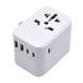 Welly Reisadapter Wereldwijd, universele reisadapter, universele stekkeradapter met 2 USB en 3 Type-C poorten, reisstekker voor Duitsland, Engeland, VS, Australië en meer dan 224 landen