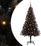 vidaXL Kerstboom zwart 150 cm pvc