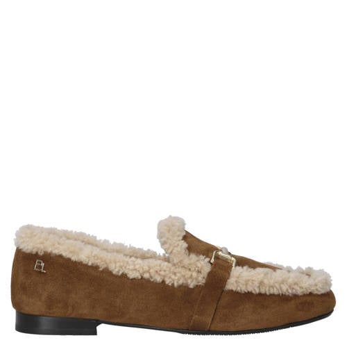 Babouche MG-Loki-2 suède loafers - cognac/ecru