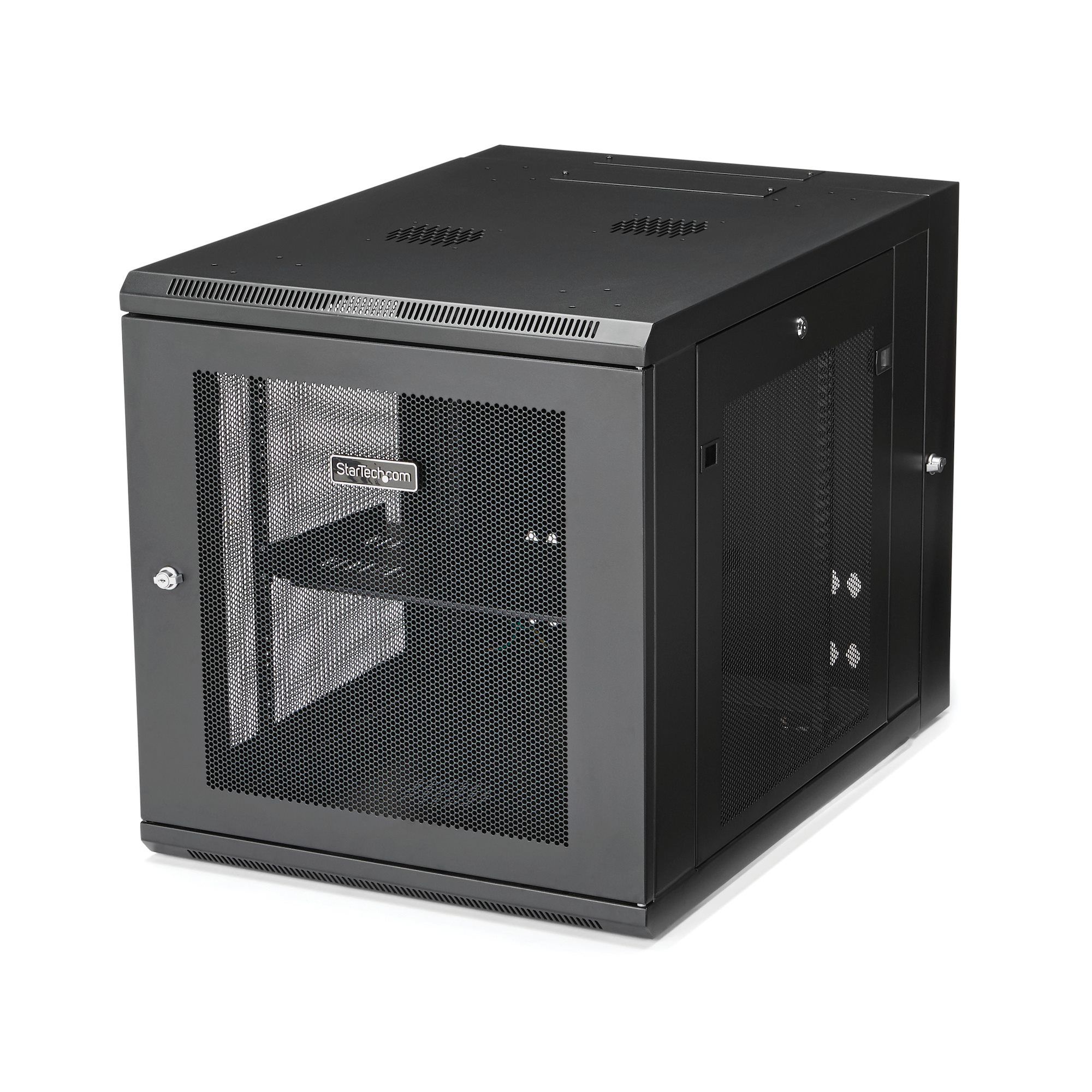 StarTech.com 12U 19" Wandmonteerbaar Netwerk Cabinet - Zwart