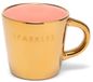 Vondels Espressokop Keramiek Sparkles 5.5x7.5cm Gold, Pink