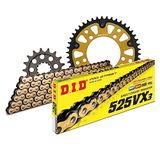 Kettingset DID Kettingset Stealth 525VX3 / 118 klinkslot goud voor BMW S RR 1000 cc Bj. 2009-2011