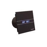 E-100 Cata E-100 MTH BK - Badkamer Afzuigkap - Zwart Methacrylaat Front - Timer en Vochtigheidsdetector - Energieklasse B