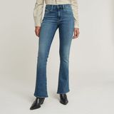 G-Star 3301 Flare Wmn Dames Jeans Faded Icy Blue 28/36