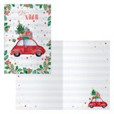 DOHE - Kerstkaarten - Verpakking van 6 stuks - Afmetingen: 11,5 x 17 cm (gesloten) - Inclusief envelop voor het opbergen van de kaart - Model Beetle