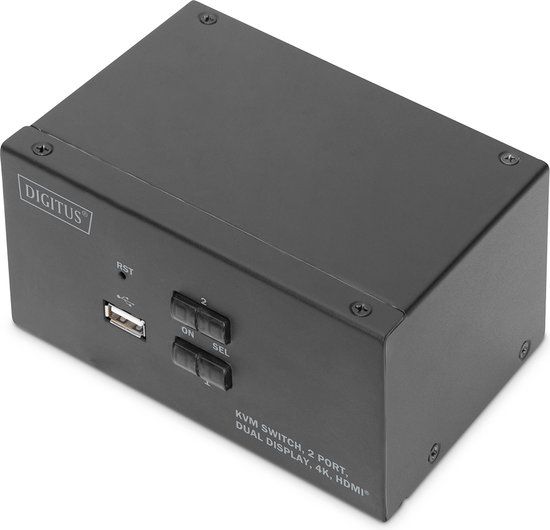 Digitus DS-12860 KVM Switch Zwart