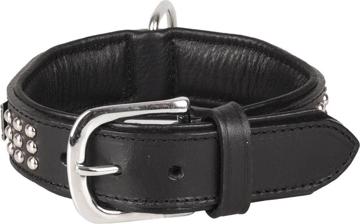 FLAMINGO Halsband sedona leder fitting zwart 26-31 cm 33 mm