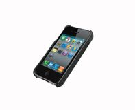 Melkco Lederen Snap Cover voor Apple iPhone 4S - Zwart