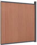 vidaXL Schuttingpaneel Composiet Bruin 173x186 cm