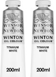 Winsor & Newton Winton Olieverf Set – Titanium White – 2x 200 ml