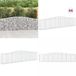 vidaXL Gabions - 6 pièces - voûté - 400x30x80/100 cm - fer