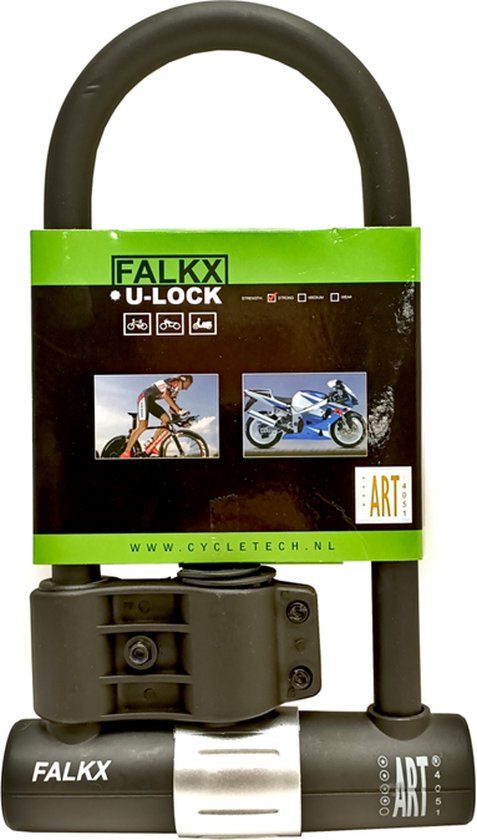 Falkx ART4 Beugelslot - Zwart - 32 cm - ART4 - Fiets/Motor/Bromfiets