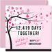 Grappige 34e verjaardag kaart voor vrouw of echtgenoot - 12419 dagen samen - I Love You cadeaus, gelukkige 34e huwelijksverjaardag kaarten voor partner, 145 mm x 145 mm wenskaarten voor vierendertig jubilea