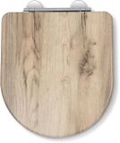 Unyqoos Toiletbril en bois brun