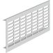 Häfele Grille de ventilation H3627 carrée aluminium argenté avec entretoises lisses, 500 x 102 mm