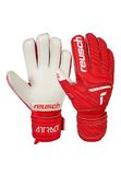 Attrakt Reusch Attrakt Silver Junior Keepershandschoenen Rood-Wit Maat 4