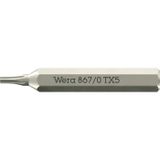 Wera 05058130001 867 Micro TORX® Torx-bit Aandrijving: 1/4 (6,3 mm) Uitvoering: Torx TX 5 30 mm