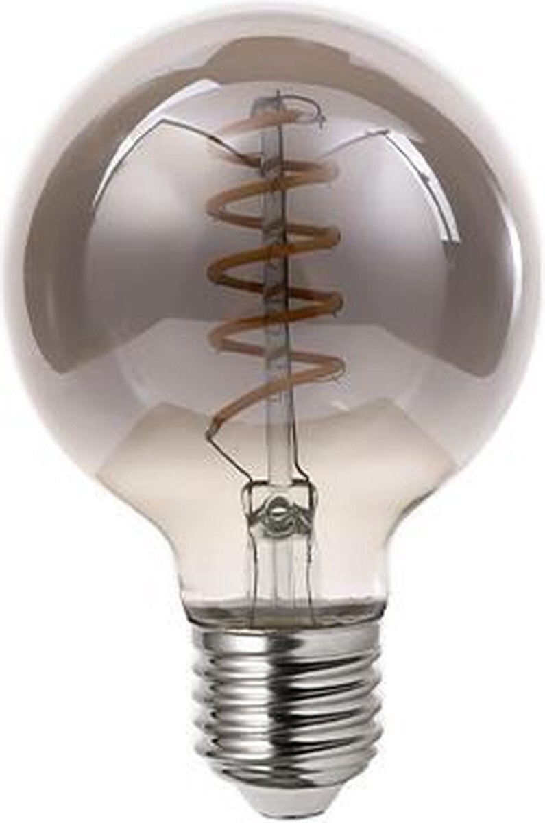 ABC-LED E27 filament lamp - Dimbaar + Smokey - Extra warm wit - 250 Lumen - 4W - G80