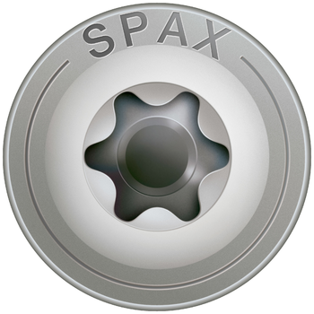 Spax HI.FORCE, 8 x 50 mm, 50 pieces, full thread, washer head, T-STAR plus T40, 4CUT, stainless steel A2 - 0257000800505