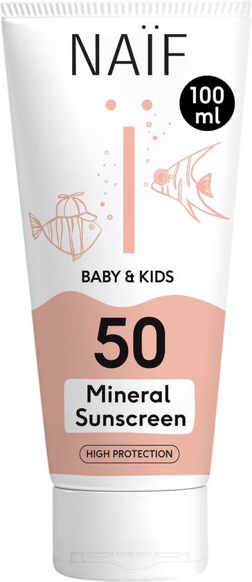 Naïf Minerale Zonnebrand Crème Baby & Kids SPF50 100ml