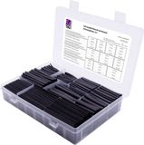 TRU COMPONENTS T1905CA055 Krimpkous assortiment Zwart Krimpverhouding:2:1 750 onderdelen