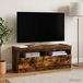 Maison Exclusive - Meuble TV LED en chêne fumé, en panneaux de particules