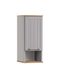 Schildmeyer Jelda 154165 Hangkast, platinagrijs/eiken decoratie in landhuisstijl, 30,3 x 20,5 x 70,8 cm