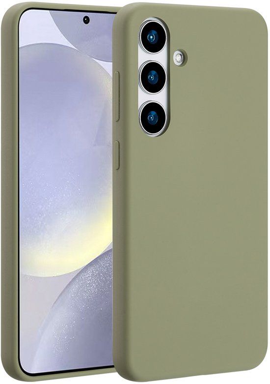 Accezz Liquid Silicone Backcover met MagSafe voor de Samsung Galaxy S24 Plus - Cooper Green
