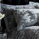 Catherine Lansfield – 2 kussens van imitatie-kreukelfluweel – polyester, zilver, 50 x 75 cm
