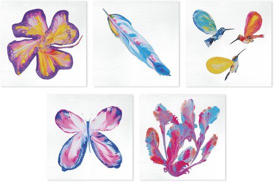 Janod Creatieve schilderkit - Flowerpower voor kinderen