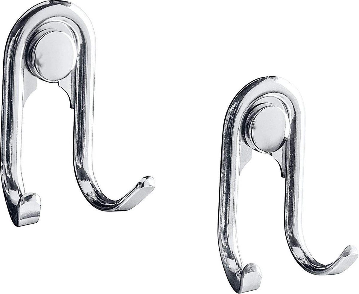 WENKO Ophanghaken - 2 stuks - Chroom
