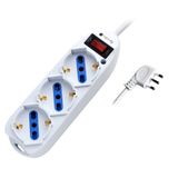 Techly IUPS-PCP-3SP10 power uitbreiding 1,5 m 3 AC-uitgang(en) Binnen Wit