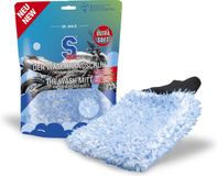 S100 Washandschoen Blauw Microvezel