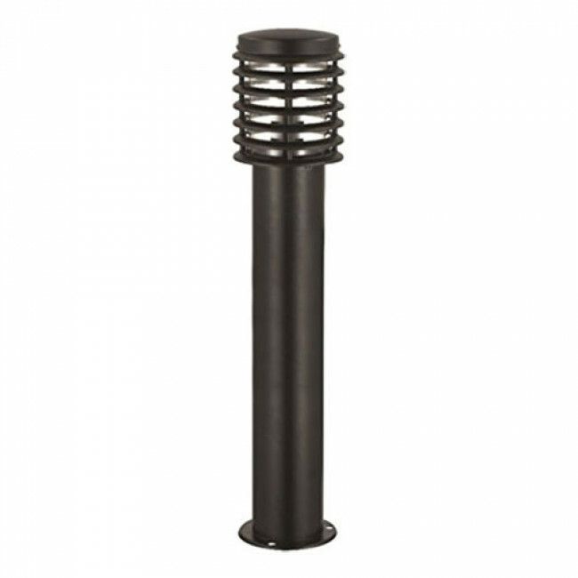BES LED Tuinverlichting - Staande Buitenlamp - Palm 4 - E27 - RVS - Zwart - Philips CorePro LEDbulb - 8W - Warm Wit