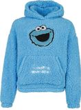 Sesame Street Dames Trui met capuchon - Cookie Monster - Blauw - XXL