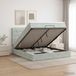 Maison Exclusive Lit Ottoman exclusif avec matelas, couleur gris clair, 140 x 200 cm, revêtement en velours