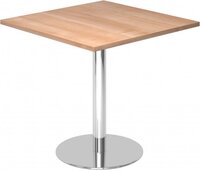 hjh OFFICE PRO Bistro F88Q C - Systeem conferentietafel Walnoot / Chroom