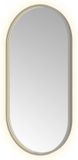 Hotbath &More Mirrors Oval LED Badkamerspiegel - Ovaal - 100 x 50 cm - Geborsteld Gunmetal