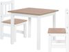roba Kindertafel en 2 Stoelen Set 'Woody' - Wit