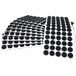 Adsamm® 600 x Zelfklevende Viltglijders Zwart Ø 14 mm Rond 3,5 mm Dikte