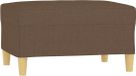 vidaXL Pouf 70x55x41 cm tissu marron