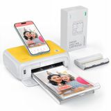 Imprimante photo portable, format 10x15 cm, 54 feuilles, avec Wi-Fi, compatible iOS/Android/PC