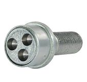 Farad Style Bull 1-C1 SB 1CH.SP Nera velgenslot, diefstalbeveiliging voor auto's met schroeven, 4 stuks met 1 sleutel