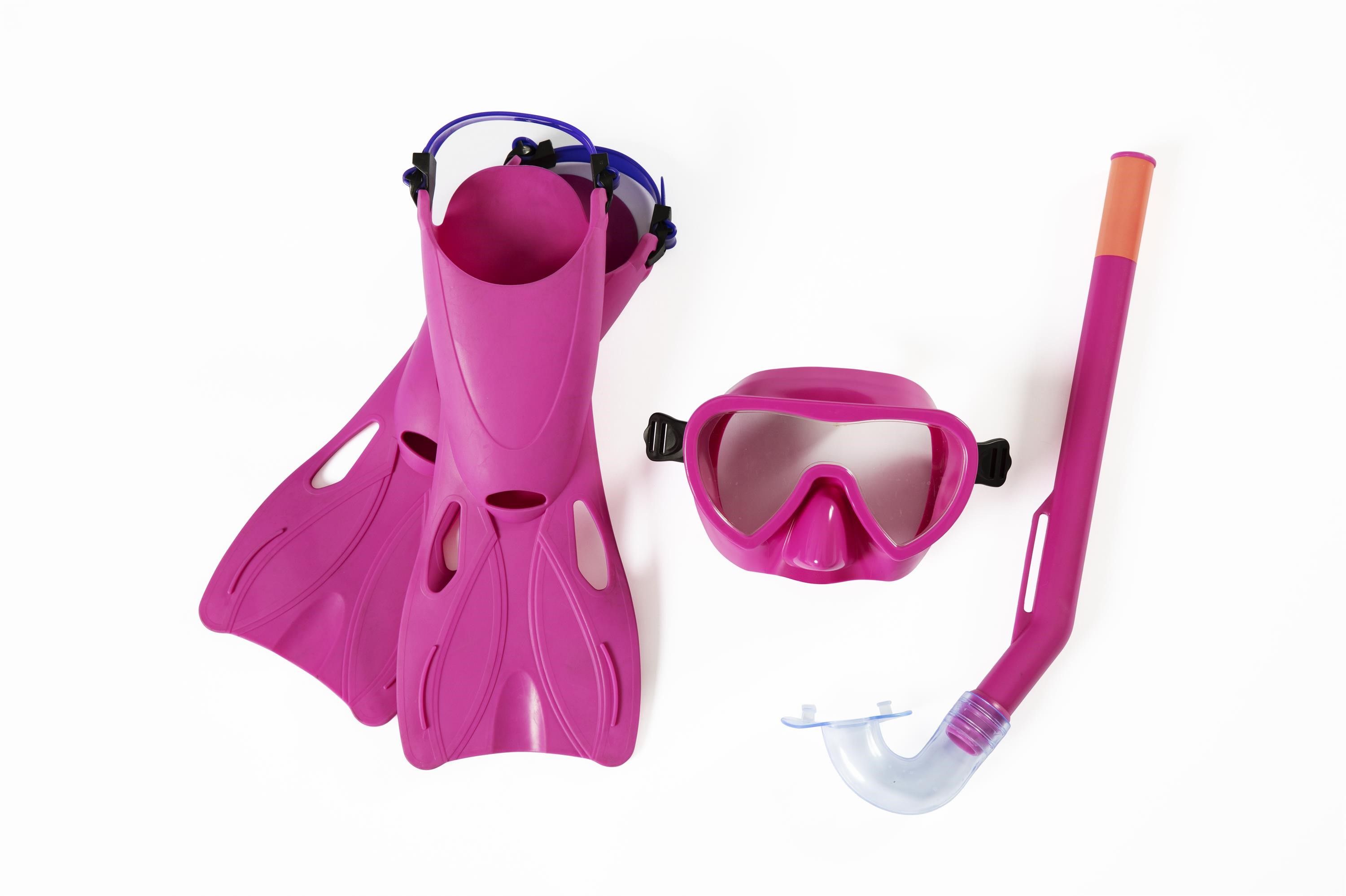 Bestway Hydro Swim Snorkelset Lil Flapper 3 Jr + - Blauw/Roze